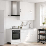 vidaXL Kitchen Unit LUCCA 5 pcs Engineered Wood White