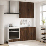 vidaXL Kitchen Unit LUCCA 5 pcs Engineered Wood White