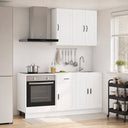 vidaXL Kitchen Block PORTO 5 pcs White Engineered wood