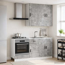 vidaXL Kitchen Block PORTO 5 pcs White Engineered wood