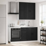 vidaXL Kitchen Block PORTO 5 pcs White Engineered wood