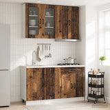 vidaXL Keukenblok KALMAR 4 pcs Wit Bewerkt hout