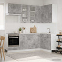 vidaXL Keuken Eenheid LYON 8 pcs Wit Bewerkt hout