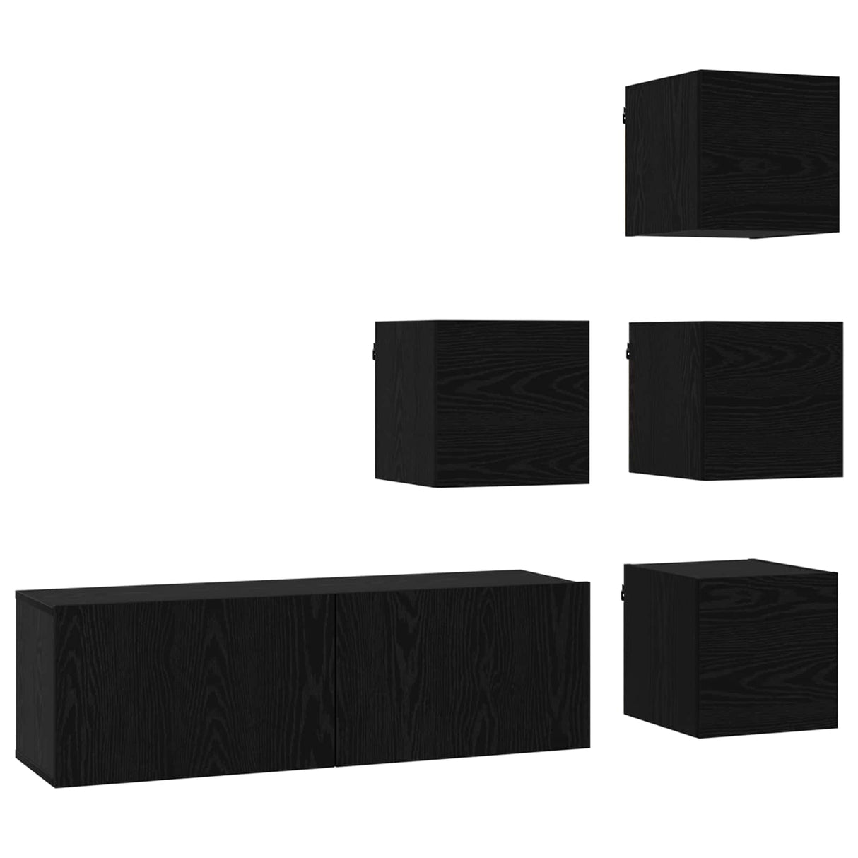 vidaXL 6-Piece TV Cabinet Set Engineered Wood White