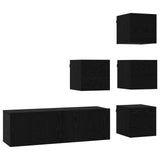 vidaXL 6-Piece TV Cabinet Set Engineered Wood White