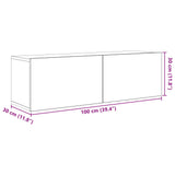 vidaXL 6-Piece TV Cabinet Set Engineered Wood White