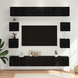 vidaXL 8-Piece TV Cabinet Set Engineered Wood White