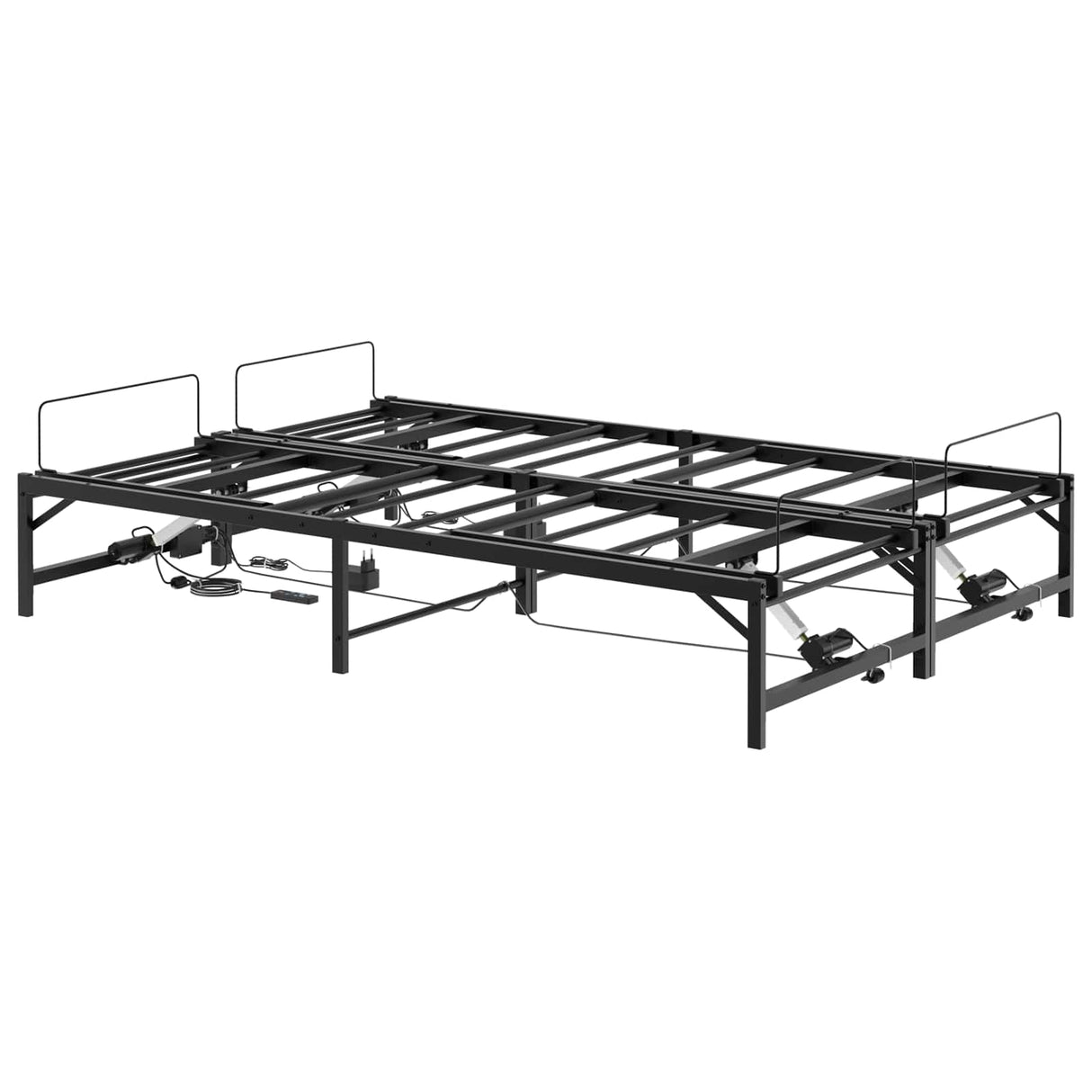 vidaXL Electric Adjustable Bed Frame Black 120 x 190 cm Steel