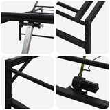 vidaXL Electric Adjustable Bed Frame Black 120 x 190 cm Steel
