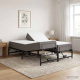 vidaXL Electric Adjustable Bed Frame Black 120 x 190 cm Steel