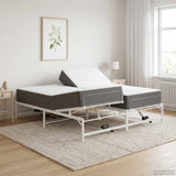 vidaXL Electric Adjustable Bed Frame Black 120 x 190 cm Steel