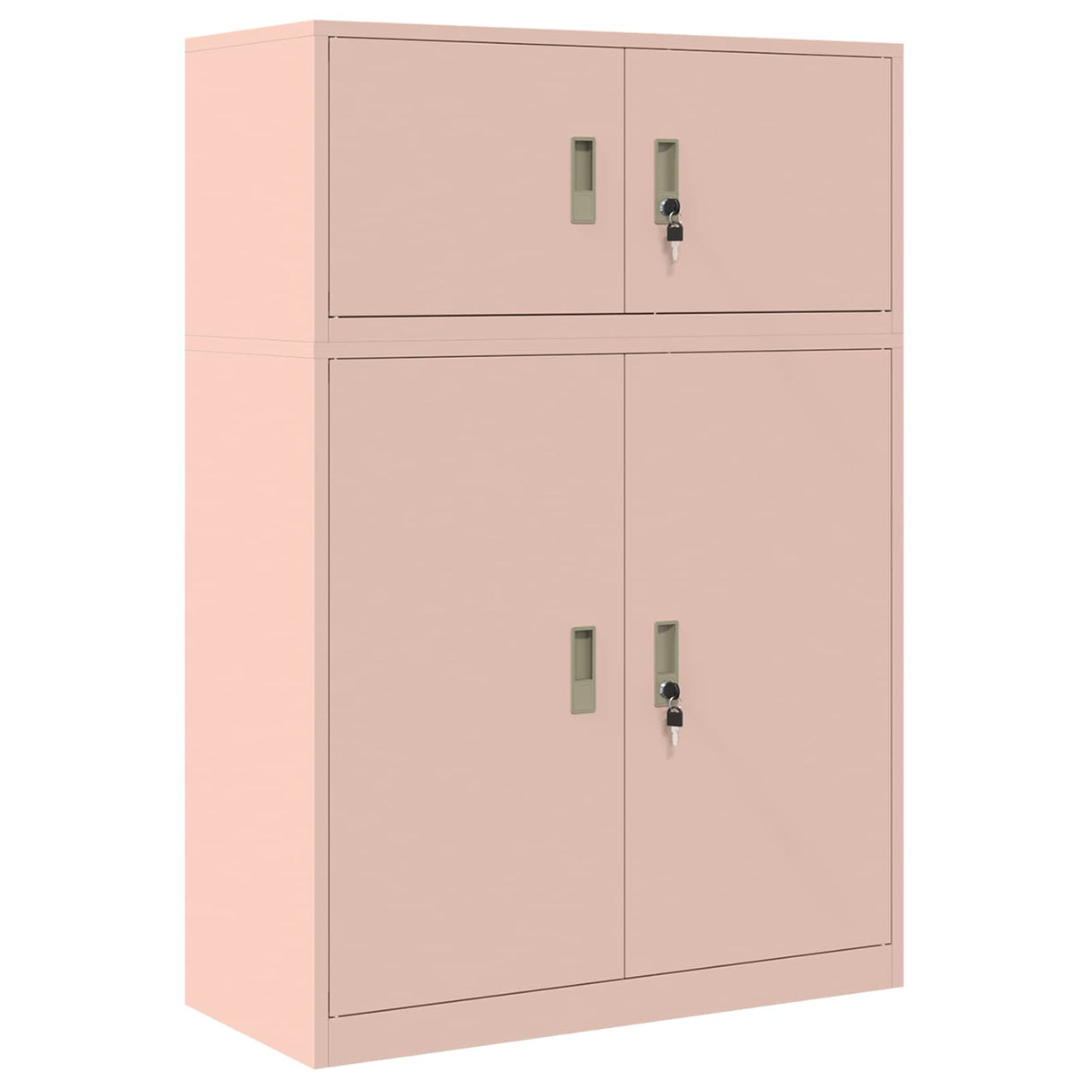 vidaXL Opbergkast 2 st Zwart 90 x 40 x 130 cm Staal Vergrendelbaar