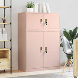 vidaXL Opbergkast 2 st Zwart 90 x 40 x 130 cm Staal Vergrendelbaar