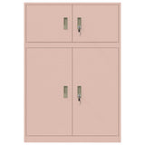 vidaXL Opbergkast 2 st Zwart 90 x 40 x 130 cm Staal Vergrendelbaar