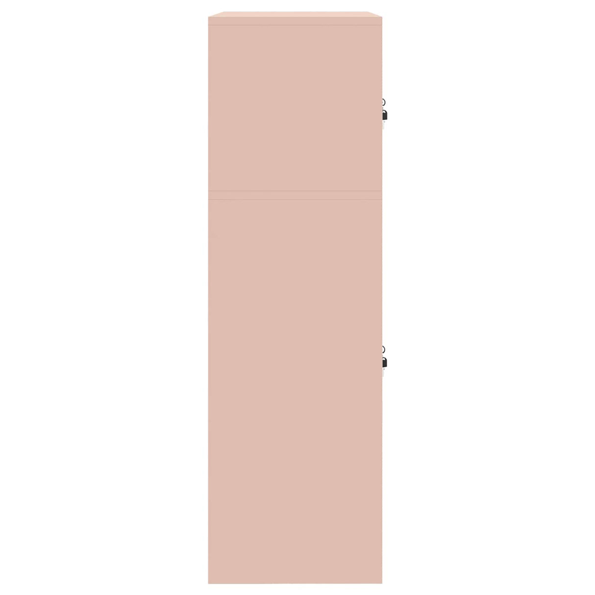 vidaXL Opbergkast 2 st Zwart 90 x 40 x 130 cm Staal Vergrendelbaar