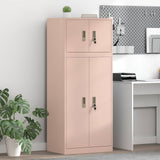 vidaXL Opbergkast 2 st Zwart 90 x 40 x 130 cm Staal Vergrendelbaar