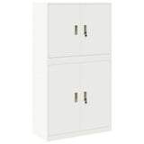 vidaXL Storage Cabinet 2 pcs Pink 90 x 40 x 160 cm Steel Lockable