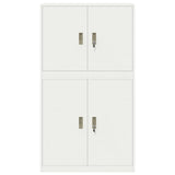 vidaXL Storage Cabinet 2 pcs Pink 90 x 40 x 160 cm Steel Lockable