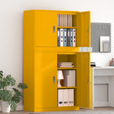 vidaXL Storage Cabinet 2 pcs Pink 90 x 40 x 160 cm Steel Lockable