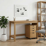 vidaXL Bureau kast set 2 st HoningBruin Massief grenenhout