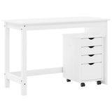 vidaXL Bureau kast set 2 st HoningBruin Massief grenenhout
