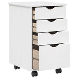 vidaXL Bureau kast set 2 st HoningBruin Massief grenenhout