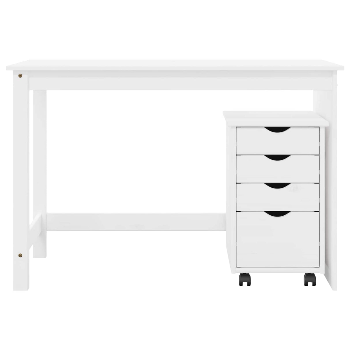 vidaXL Bureau kast set 2 st HoningBruin Massief grenenhout