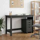 vidaXL Bureau kast set 2 st HoningBruin Massief grenenhout
