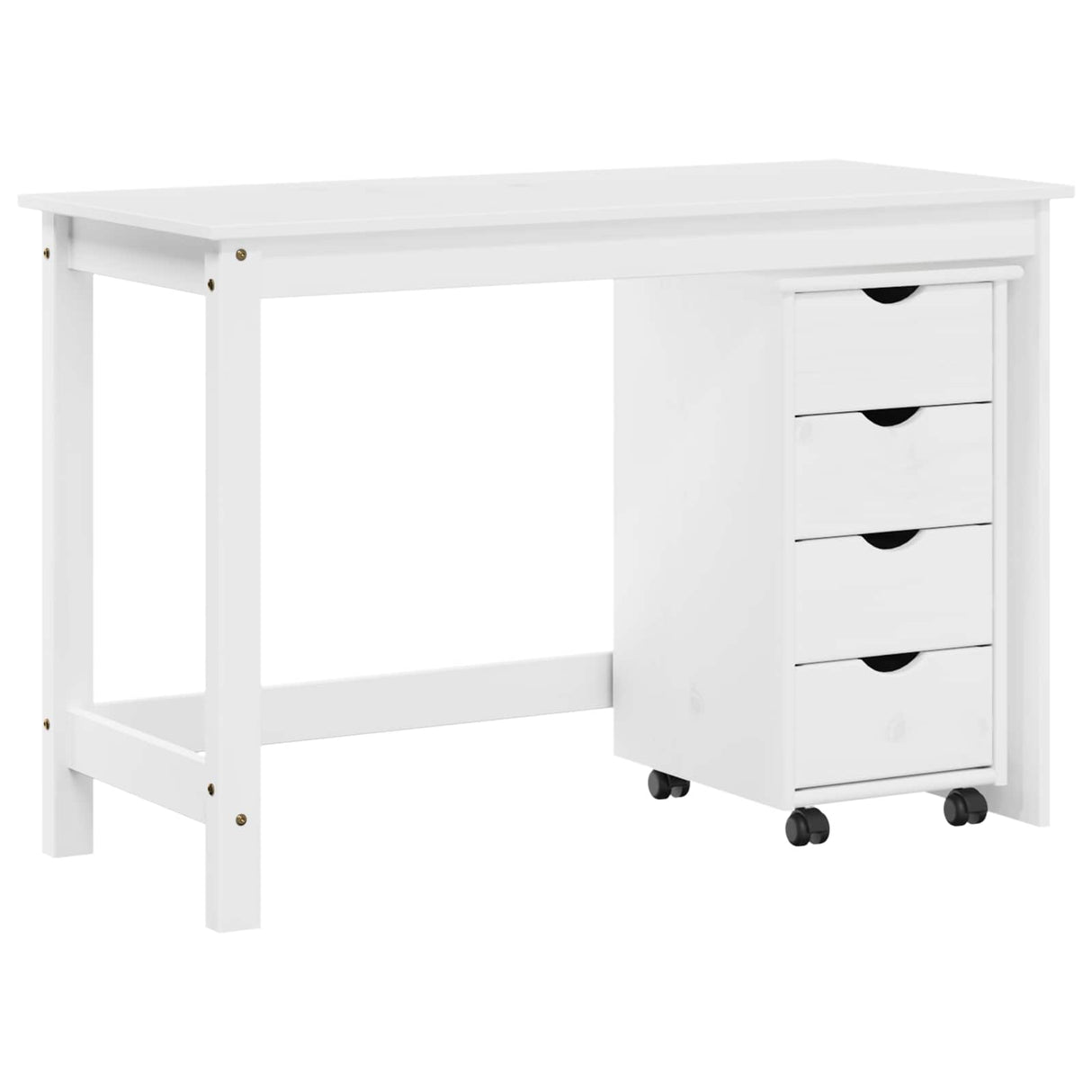vidaXL Bureau kast set 2 st HoningBruin Massief grenenhout