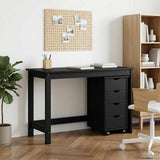 vidaXL Bureau kast set 2 st HoningBruin Massief grenenhout