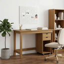 vidaXL Desk cabinet set 2 pcs Honey Brown Solid pine wood