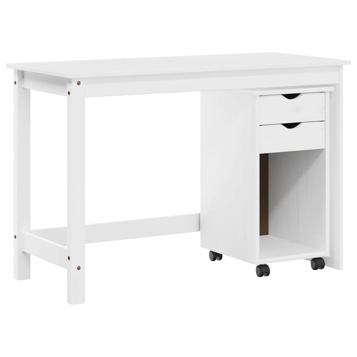 vidaXL Desk cabinet set 2 pcs Honey Brown Solid pine wood