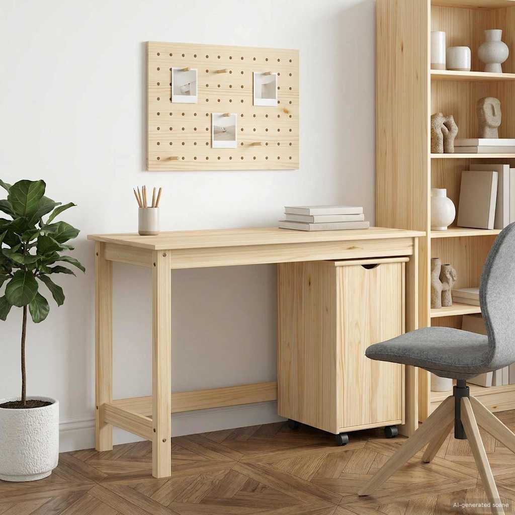 vidaXL Bureau kast set 2 st HoningBruin Massief grenenhout