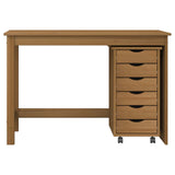 vidaXL Bureau en rolkast set MOSS 2 pcs HoningBruin