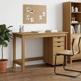 vidaXL Bureau en rolkast set MOSS 2 pcs HoningBruin