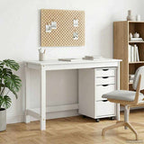vidaXL Bureau en rolkast set MOSS 2 pcs HoningBruin