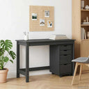 vidaXL Bureau en rolkast set MOSS 2 pcs HoningBruin