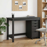 vidaXL Bureau en rolkast set MOSS 2 pcs HoningBruin
