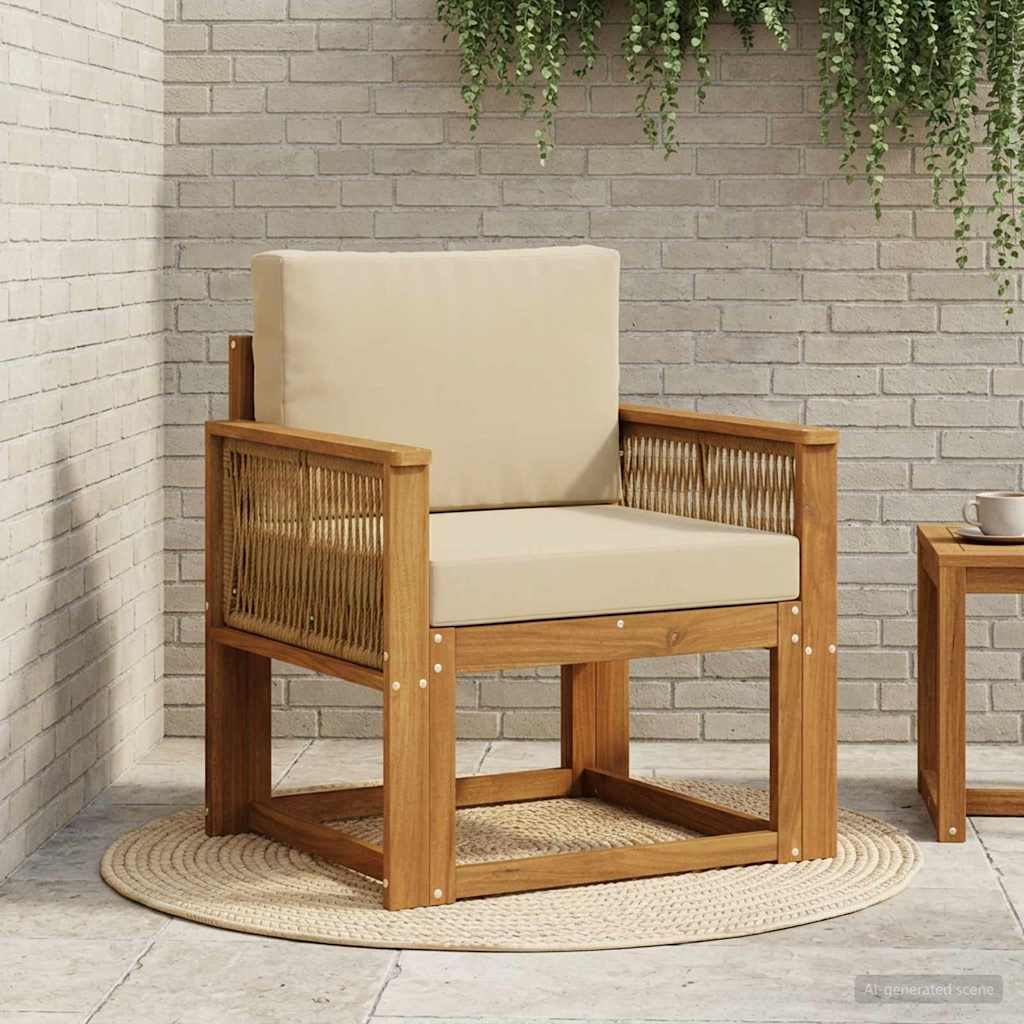 vidaXL Buiten bank set Massief Acacia Hout Naturel