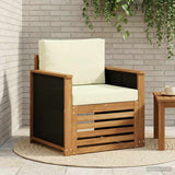 vidaXL Outdoor Sofa Solid Acacia Wood Natural
