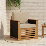 vidaXL Outdoor Sofa Solid Acacia Wood Natural