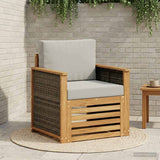 vidaXL Outdoor Sofa Solid Acacia Wood Natural