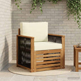 vidaXL Outdoor Sofa Solid Acacia Wood Natural