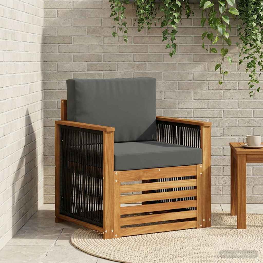 vidaXL Outdoor Sofa Solid Acacia Wood Natural
