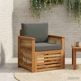 vidaXL Outdoor Sofa Solid Acacia Wood Natural