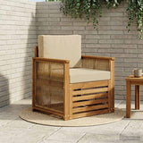 vidaXL Outdoor Sofa Solid Acacia Wood Natural