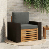 vidaXL Outdoor Sofa Solid Acacia Wood Natural