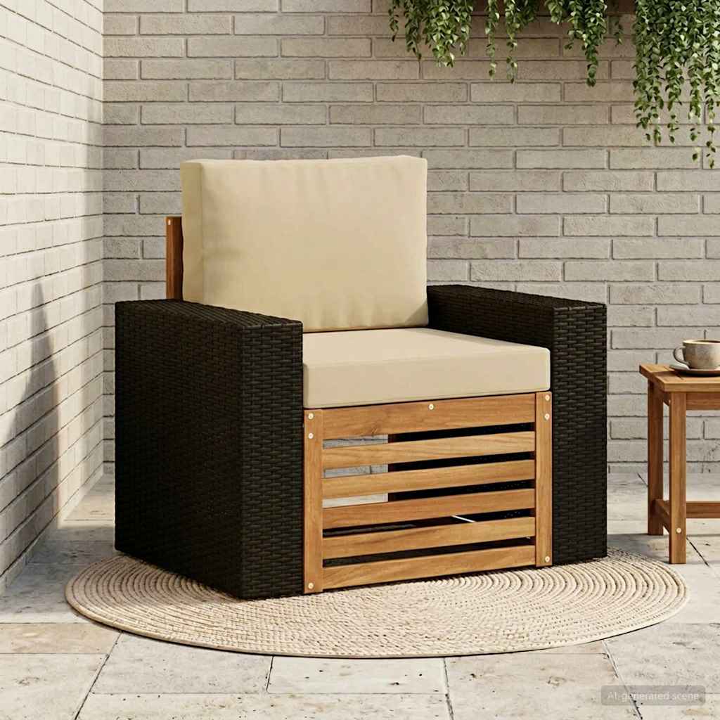 vidaXL Outdoor Sofa Solid Acacia Wood Natural