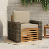 vidaXL Outdoor Sofa Solid Acacia Wood Natural