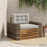 vidaXL Buiten bank set Massief Acacia Hout en Polyester Naturel